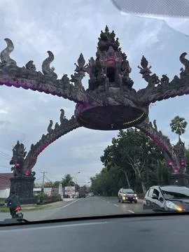 Gate in Bali 스톡 사진