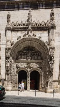 Gate with beautiful detailed structures Stock Photos