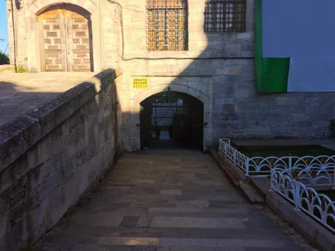 The gate from Blue Mosque to Arasta Bazaar in Istanbul, Turkey. Stock Photos