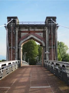 Gate from bridge Foto stock