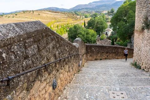 Gate of Carlos V (Puerta de Carlos V) in Ronda, Spain Stock Photos