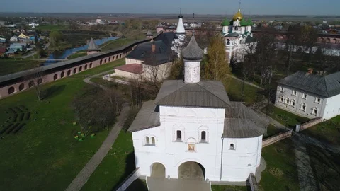 Gate Church in Suzdal Stock Footage 107328058