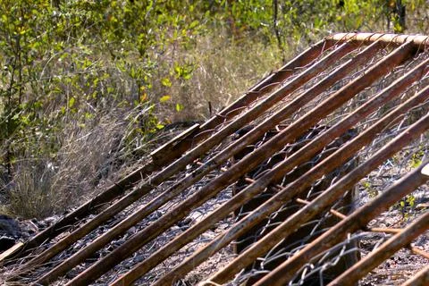 Gate close up Foto stock