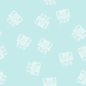 Gate closing parking line seamless pattern 스톡 일러스트