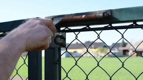 Gate in the courtyard Stock Footage 106765652