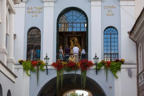 The Gate of Dawn in Vilnius Stock Photos