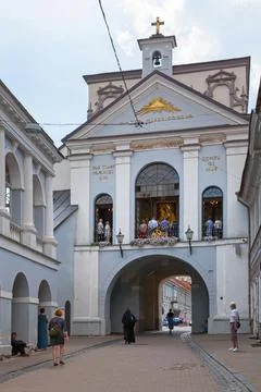 Gate of Dawn in Vilnius Stock Photos
