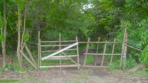 Gate door to the unknown Stock Footage 159705201