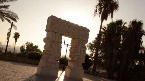Gate of Faith Yaffo vortex Stock Footage 117073377