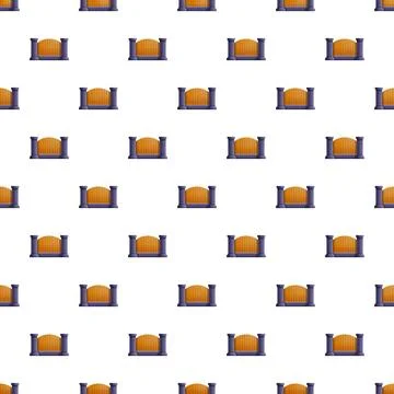 Gate fence pattern seamless cartoon vector background Illustrazione stock