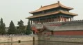 Gate to Forbidden City, Center Beijing, China, Air Pollution, Smog, Tourists HD Footage