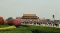 Gate to Forbidden City, Tiananmen Square in center of Beijing, China, Time Lapse HD Footage