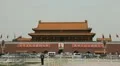 Gate to Forbidden City, Tiananmen Square in center of Beijing, China, Time Lapse HD Footage