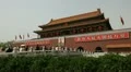 Gate to Forbidden City, Tiananmen Square in center of Beijing, China HD Footage