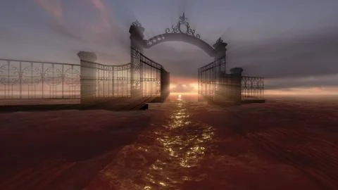 Gate to heaven Stock Illustration