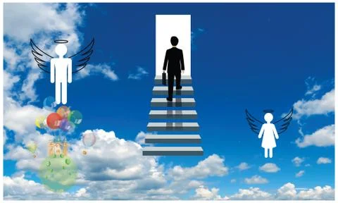 Gate to heaven Stock Illustration