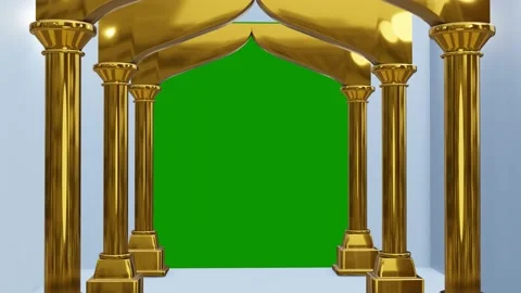 The gate of the house of Islamic worship Stock Footage 236848367
