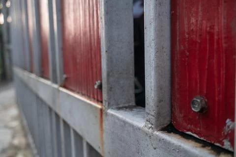 The gate of the house Stock Photos