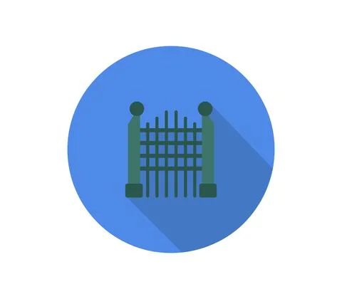 Gate icon illustrated in vector on white background Stock Illustration