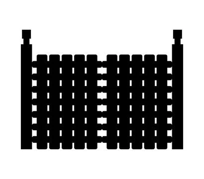 Gate icon illustrated in vector on white background Foto stock