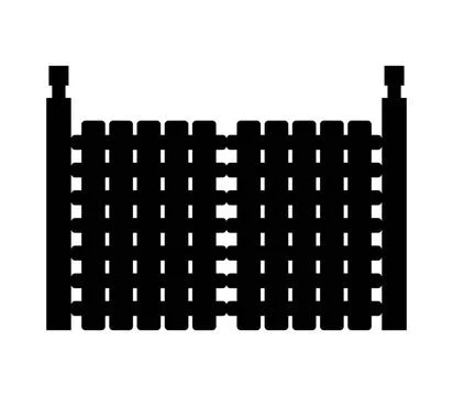 Gate icon illustrated in vector on white background gate icon illustrated ... Foto stock