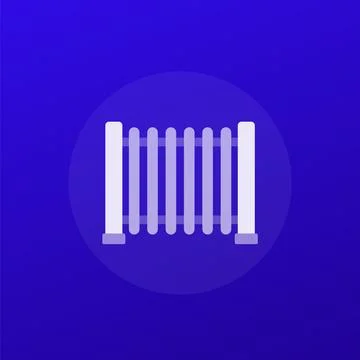 Gate icon, transparent vector design Stock Illustration
