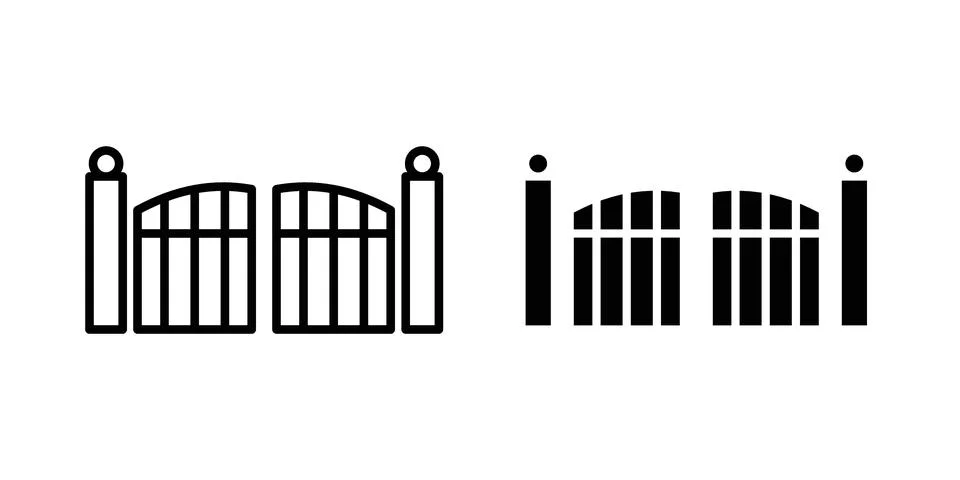 Gate icon vector design. EPS10 Illustrazione stock