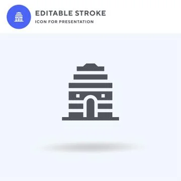 Gate icon vector, filled flat sign, solid pictogram isolated on white, logo i 스톡 일러스트