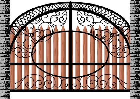 Gate Stock Illustration