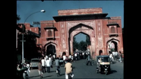 Gate in Jaipur Stock Footage 276293196