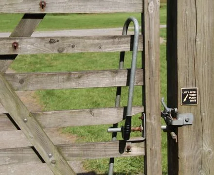 Gate Lock. Stock Photos
