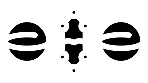 Gate quantum technology glyph icon animation Stock Footage 326740503