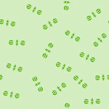 Gate quantum technology glyph vector seamless pattern Stock Illustration