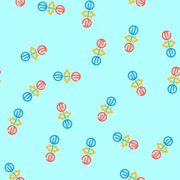 Gate quantum technology vector seamless pattern Stock Illustration