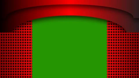The gate is red gradient with a green screen background Stock Footage 276806931