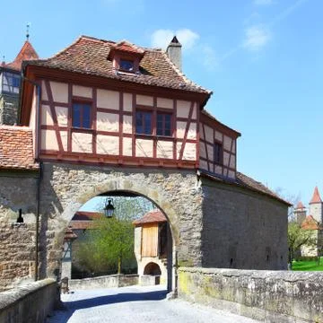 Gate of Rothenburg 스톡 사진