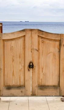 Gate to the sea Stock Photos