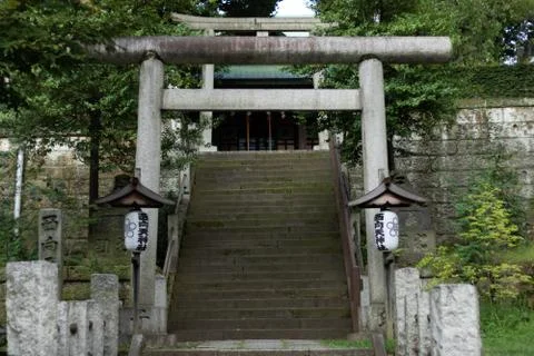 A gate of shrine Stock Photos