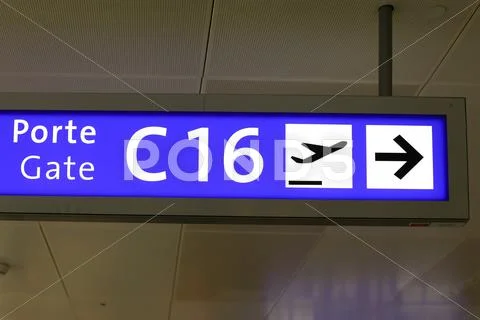 Gate sign Stock Photos