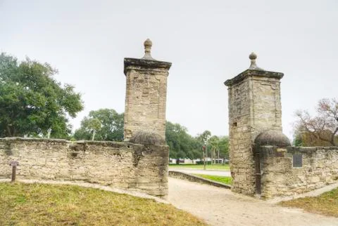 Gate in St. Augustine 库存照片