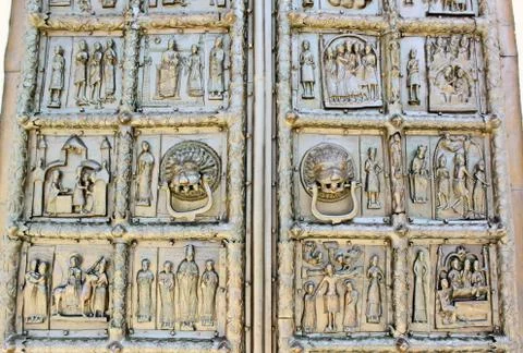 The gate to the temple Stock Photos