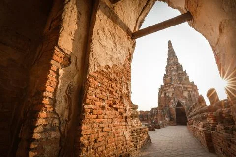 Gate of temple Stock Photos