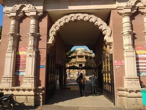 Gate of temple Stock Photos