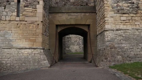Gate to the tower of Dover castle Stock Footage 155867582