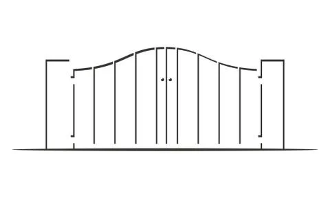 Gate Way Logo Design Template Vector Stock-Illustration