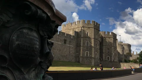 Gate of the Windsor Castle, England Video stock 133090771