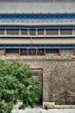Gate in Xi'an. Stock Photos