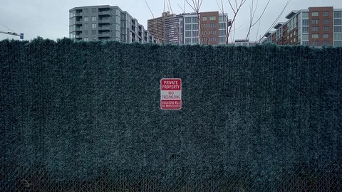 Gated Construction Site Stock Footage 101662708