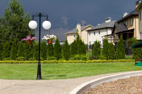 Gated development Stock Photos