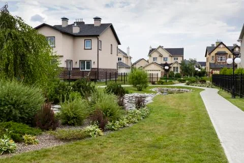 Gated development Stock Photos